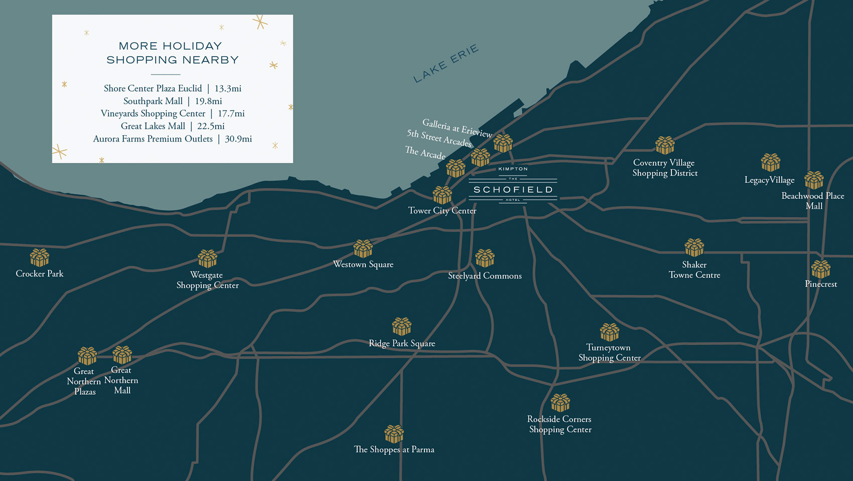Kimpton Schofield Hotel holiday map